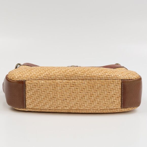 Vintage Y2K Franco Sarto woven straw shoulder bag - Picture 2 of 11